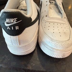 Nike Kids Air White and Black Sneakers